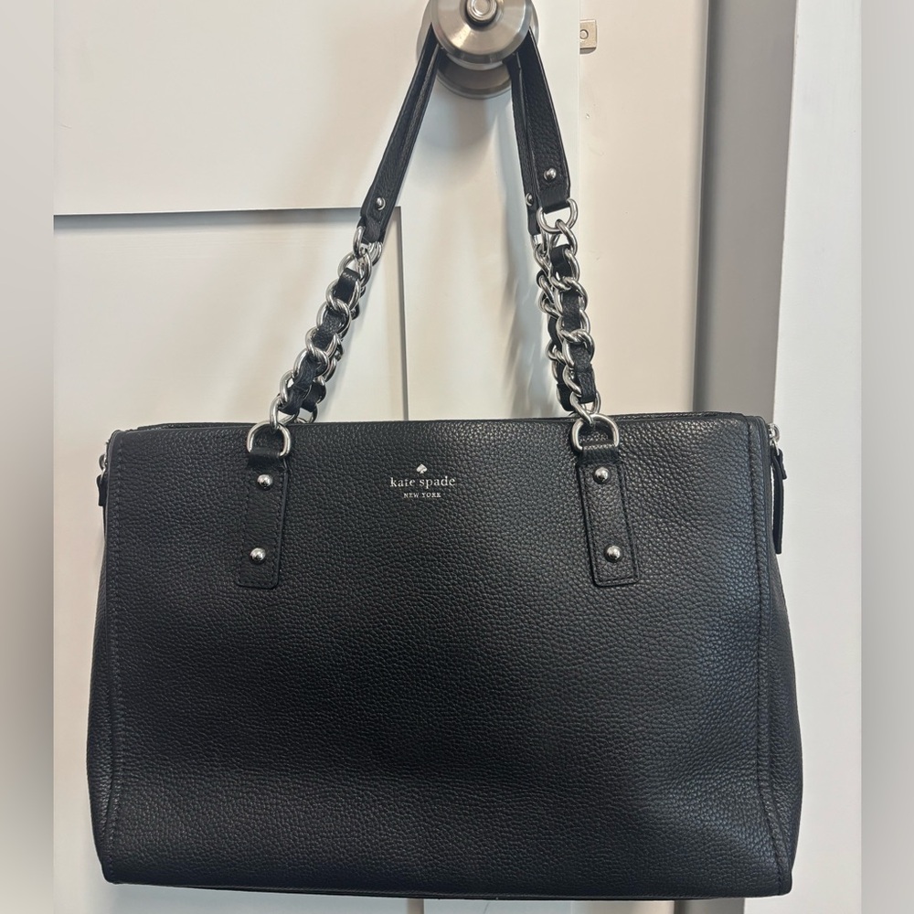 Kate Spade Black Leather Shoulder Bag